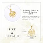 KECHO 14k Gold Phoenix Necklace Yellow Gold Phoenix Pendant Birthday Gifts for Women Jewelry Gifts for Her