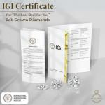 Fascinating Diamonds IGI Certified 2 Carat Loose Round Cut Lab Grown Diamond for Fine Jewelry 2 Ctw, D-E Color, VVS-VS Clarity