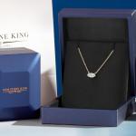 Gem Stone King 10K Yellow Gold Lab Grown Diamond Pendant Necklace For Women | Marquise Cut | DEF Color | VVS-VS Clarity | Gold Necklace For Women | With 18 Inch Gold Chain