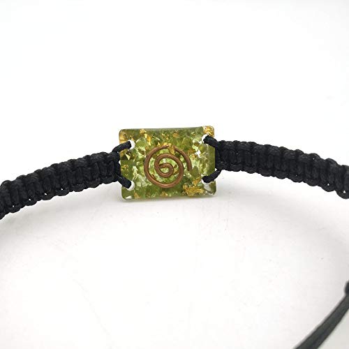Peridot Orgonite Bracelet for Wealth, Love, and Meditation