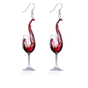 Beer and Wine Glass Earrings Set - Funny Acrylic