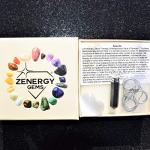 Faceted Hematite Crystal Pencil Point Pendant with Selenite