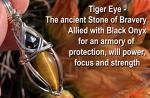 Tiger Eye & Black Onyx Necklace Pendant