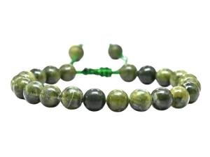 Green Jade Protection Healing Crystal Adjustable Bracelet Unisex