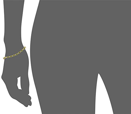 Peridot Oval Cut Gold Plated Tennis Bracelet