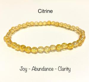 Healing Gemstone 4mm Bracelet - Natural Stone Beaded