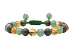 Pyrite Green Aventurine Citrine Wealth Success Bracelet Set