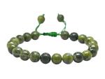 Green Jade Protection Healing Crystal Adjustable Bracelet Unisex