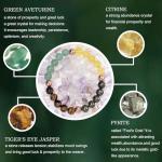 Healing Crystal Beaded Bracelet Attracts Abundance Mother's Day