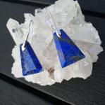 Lapis Lazuli Dangle Earrings for Women - Natural Stone