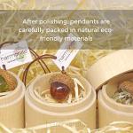 Handmade Baltic Amber Acorn Pendant Necklace for Peace