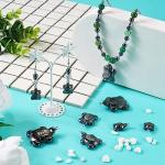 Hematite Turtle Charms: Non-Magnetic Sea Dangle Pendants (6pcs)