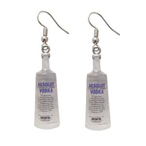 ROSTIVO Novelty Vodka Bottle Gemstone Earrings Women Girls