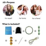 Emerald green natural jade beaded bracelet for women