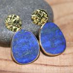 Lapis Lazuli Gemstone Women's Dangle Earrings