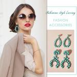 Turquoise Bohemian Dangle Earrings Set for Women
