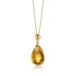 Sparkling Baltic Amber Pendant Necklace for Women