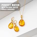 Sparkling Baltic Amber Pendant Necklace for Women