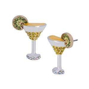 Betsey Martini Gemstone Stud Earrings