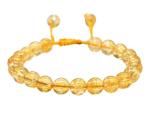 Citrine Gemstone Beaded Bracelet - Unisex Protection Jewelry