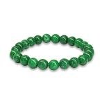 8mm Crystal Vibe Beaded Jade Bracelet - Luck & Wealth