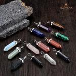 Black Onyx Hexagonal Pendant Necklace for Women