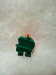 Gold-accented Malachite Elephant Pendant in Gemstone Jewelry niche