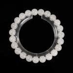 White Jade Round Bracelet in 6-10mm sizes
