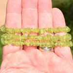 Radiant Zenergy Peridot Chip Bracelet + Selenite Heart
