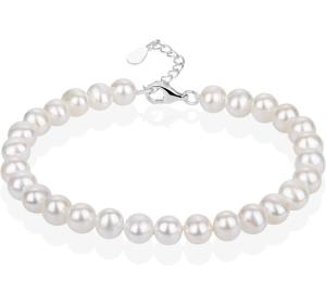 Freshwater Pearl Bracelet for Women - 7.5" with Clasp