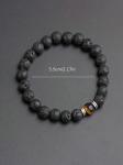 Handmade Lava Rock & Tiger Eye Gemstone Bracelet