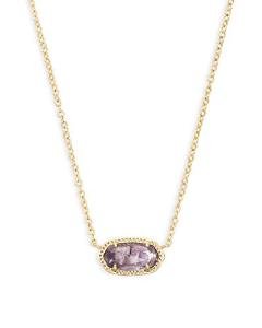 14k Gold-Plated Kendra Scott Amethyst Pendant Necklace