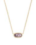 14k Gold-Plated Kendra Scott Amethyst Pendant Necklace