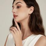 14K Gold Plated Opal Stackable Wedding Band