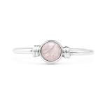 Rose Quartz Delicate Ring in Sterling Silver