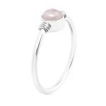 Rose Quartz Delicate Ring in Sterling Silver