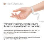 14K Gold White Japanese Akoya Pearl Bracelet Women