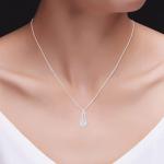 Interwoven Pendant Necklace with 1/4 Ct Diamond Gemstones