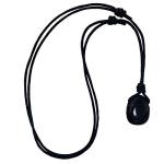 Black Tourmaline Pendant Necklace for Protection Energy Shield