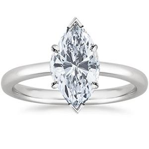 1 Carat Marquise Cut Lab Grown Diamond Ring
