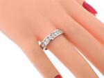 Channel Set Diamond Anniversary Ring in White Gold