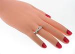 Channel Set Diamond Anniversary Ring in White Gold
