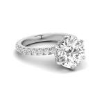5.25 Carat Lab Grown Diamond Halo Engagement Ring
