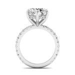 5.25 Carat Lab Grown Diamond Halo Engagement Ring