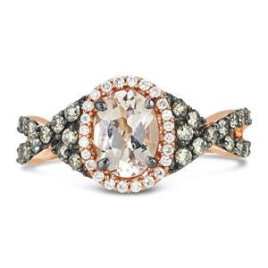 LeVian 14K Rose Gold Oval Gemstone Engagement Ring