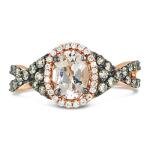 LeVian 14K Rose Gold Oval Gemstone Engagement Ring