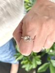 Pink Morganite and Diamond Rose Gold Statement Ring