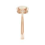 Elegant 0.8 Ct Opal Ring in Rose Gold