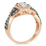 LeVian 14K Rose Gold Oval Gemstone Engagement Ring