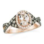 LeVian 14K Rose Gold Oval Gemstone Engagement Ring